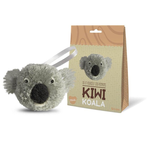 Un Ensemble De Créations Zoo Pompon - Koala Kiwi, Kit De Bricolage, Bricolage De L'Artisanat, Décoré - Photo n°1