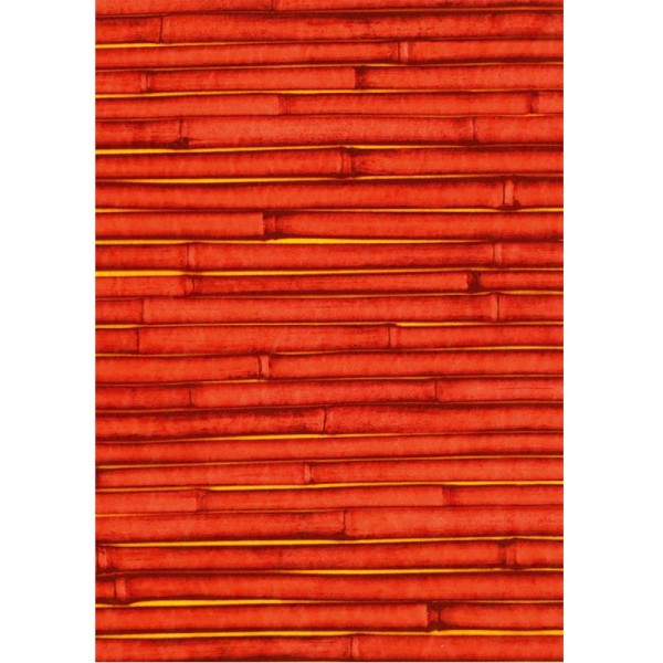 Décopatch Rouge Orange 507 - 1 feuille - Photo n°1