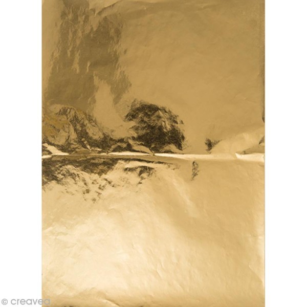 Papier Paper patch Hot Foil Uni - Doré - 30 x 40 cm - Photo n°1