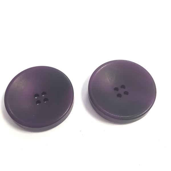 2 Boutons résine violet – 34mm – 65T - Photo n°1