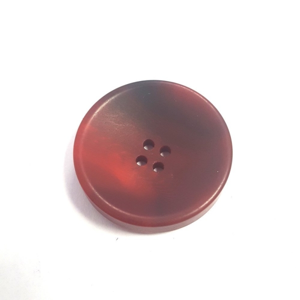 1 Bouton résine rouge – 33mm – 68T - Photo n°1