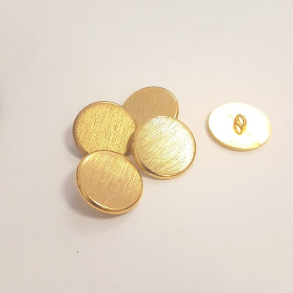 5 Boutons métal doré – 23mm – 92T - Photo n°1