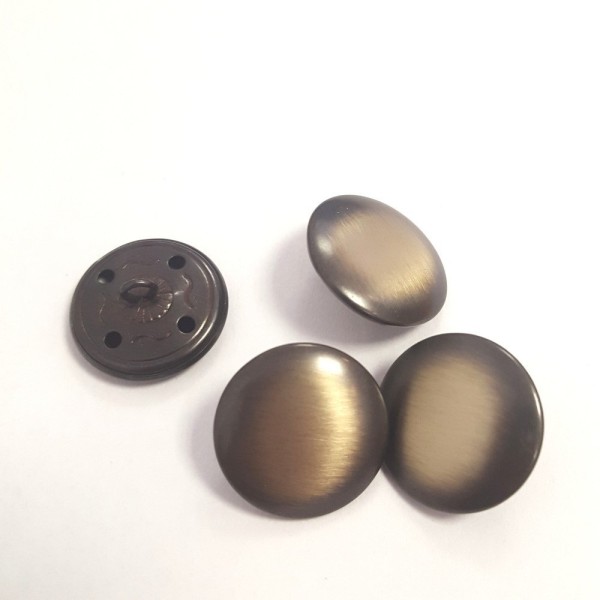 4 Boutons métal noir / bronze – 20mm – 213T - Photo n°1