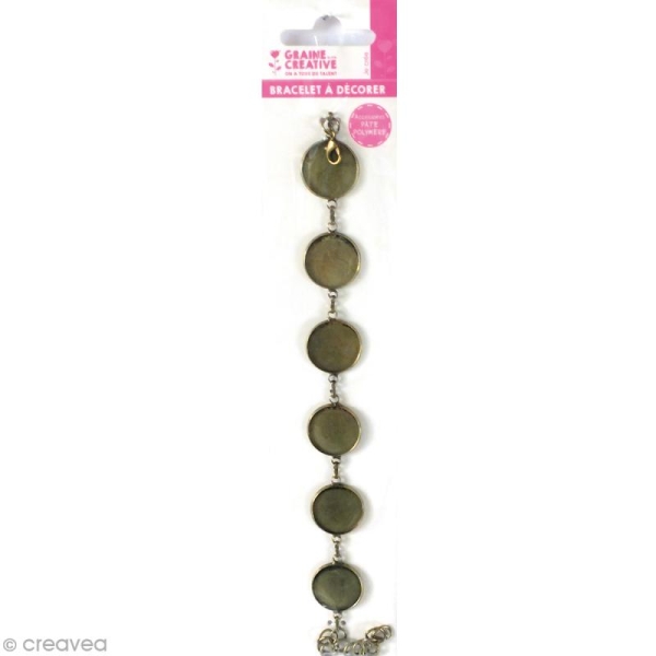 Bracelet Rond à décorer - Bronze - 28 cm - Photo n°1