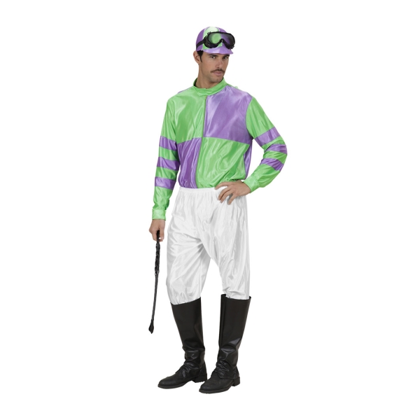 Déguisement Jockey vert/violet - Taille L - Photo n°1