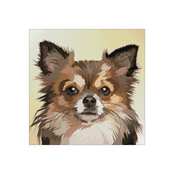 Broderie Diamant Kit- Portrait de chien WD2305- 38*38 cm - Photo n°2