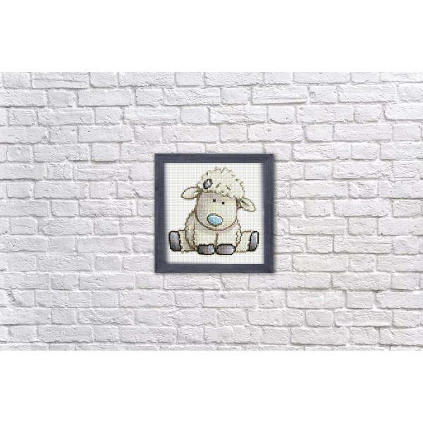 Broderie Diamant Kit- Petit mouton WD2370- 20*20 cm - Photo n°3