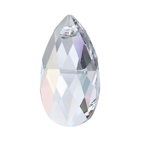 2 pièces Cristal Aurore Boreale 001ab AB poire larme pendentif cristaux de verre 6106 SWAROVSKI Pier - Photo n°2