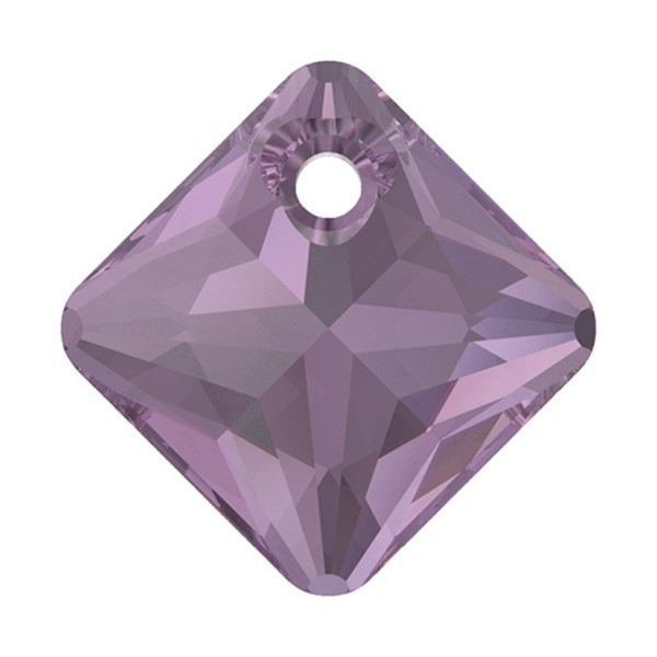 3pcs Améthyste 204 taille Princesse Diamant Pendentif en Verre de Cristaux de 6431 SWAROVSKI Pierre - Photo n°1
