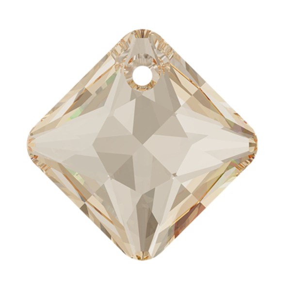 3pcs Crystal Golden Shadow 001gsha taille Princesse Diamant Pendentif en Verre de Cristaux de 6431 S - Photo n°1