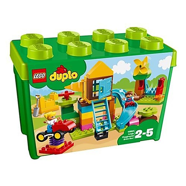 LEGO - 10864 - Duplo mes 1ers pas - Jeu de Construction - la Grande Boîte de la Cour de Ré - Photo n°1