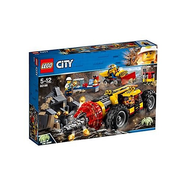 LEGO - 60186 - City - Jeu de Construction - la Foreuse du Minerai - Photo n°1
