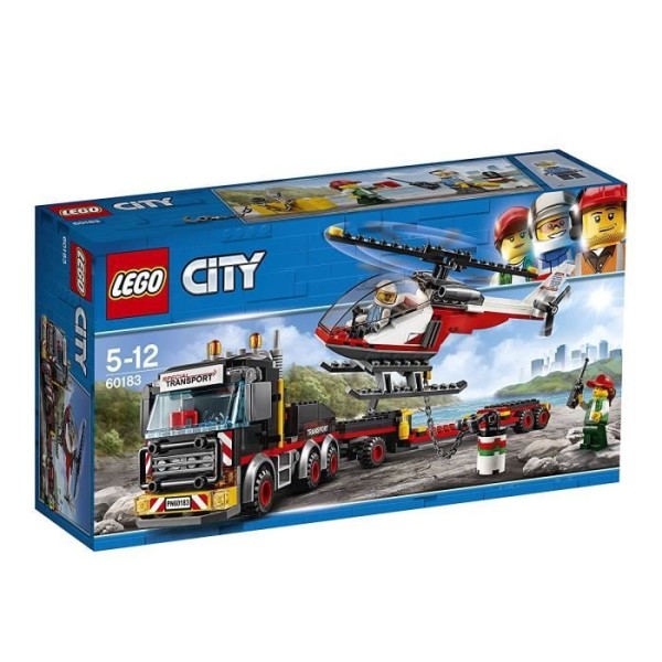 LEGO - 60183 - City - Jeu de Construction - le Transporteur d'Hélicoptère - Photo n°2