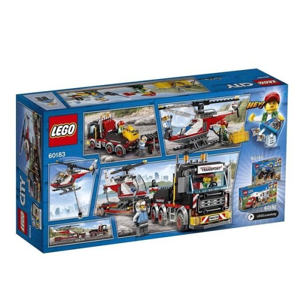 LEGO - 60183 - City - Jeu de Construction - le Transporteur d'Hélicoptère - Photo n°4