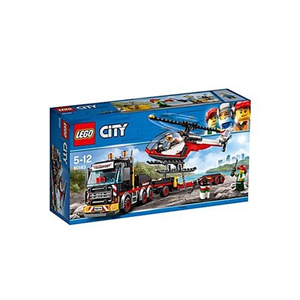 LEGO - 60183 - City - Jeu de Construction - le Transporteur d'Hélicoptère - Photo n°1