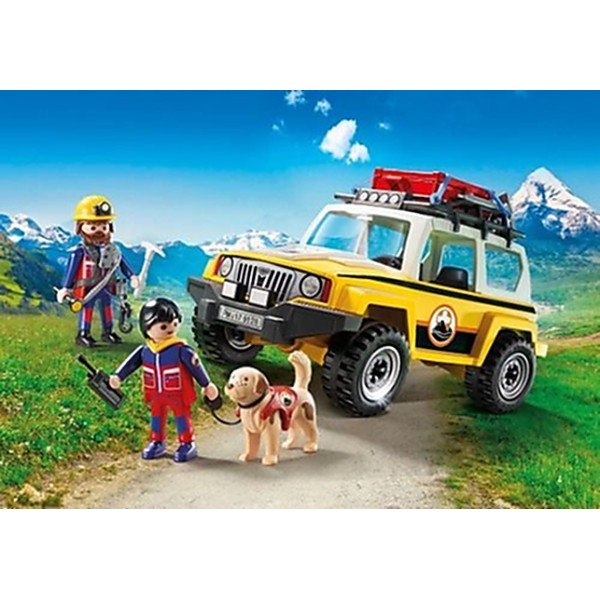 Playmobil 9128 Secouristes des montagnes avec véhicule - Photo n°1