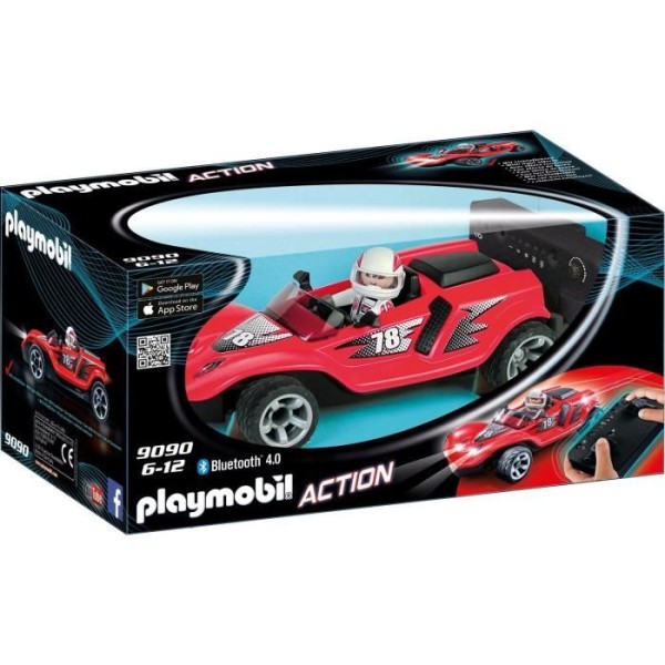 Playmobil 9090 Voiture de course rouge radiocommandée, Rouge - Photo n°2