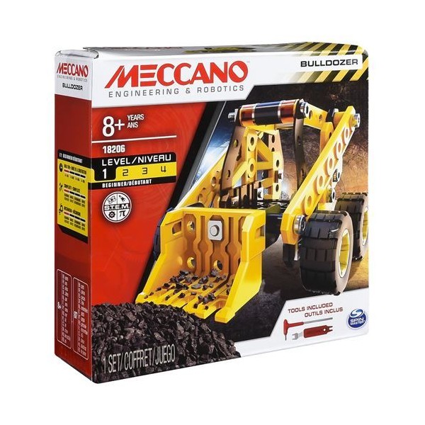 Meccano - 6043090 - Jeu de Construction - Bulldozer de Chantier - Photo n°1