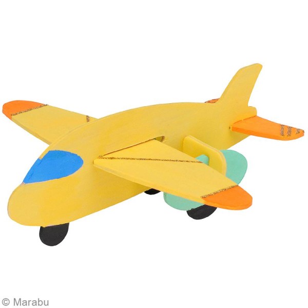 Puzzle en bois 3D Hélicoptère et avion - 11 pièces - Photo n°3