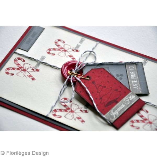 Tampon clear Florilèges Design Noël - Etiquettes à cadeaux - 11 tampons - Photo n°3