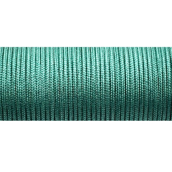 5 mètres Fil nylon tressé 0.8mm vert turquoise par 5 mètres - Fil de jade - Photo n°1