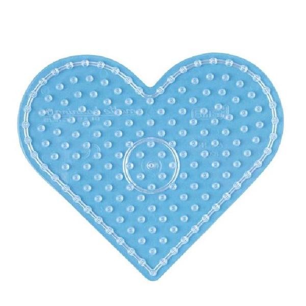 Hama Plaque  pour perles coeur transparente - Photo n°1