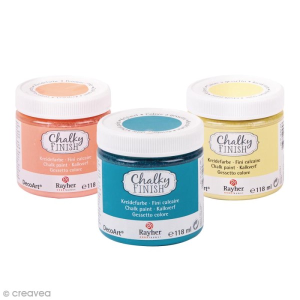 Peintures Chalky Finish Rayher - Différents coloris - 118 ml - Photo n°1