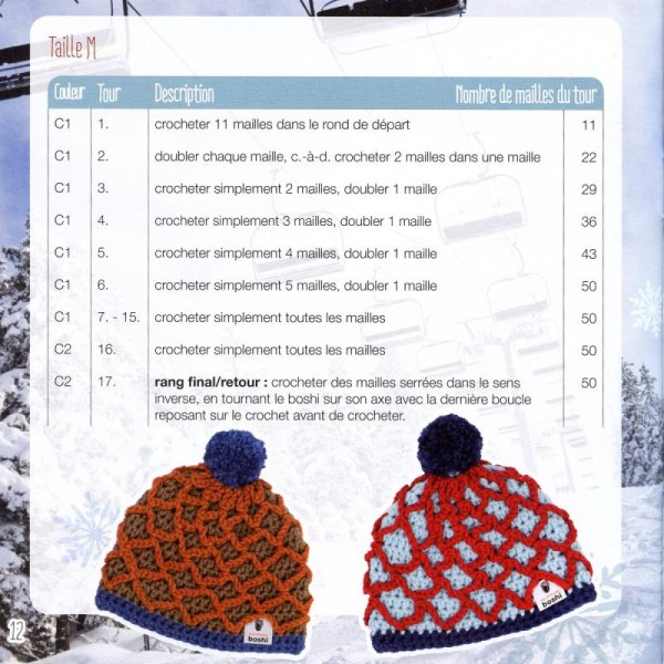 Mini livre My Boshi Merveilles d'hiver n° 16 - 5 modèles - Photo n°2