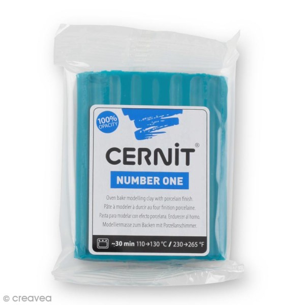 Cernit - Number One - Bleu canard - 56 g - Photo n°1