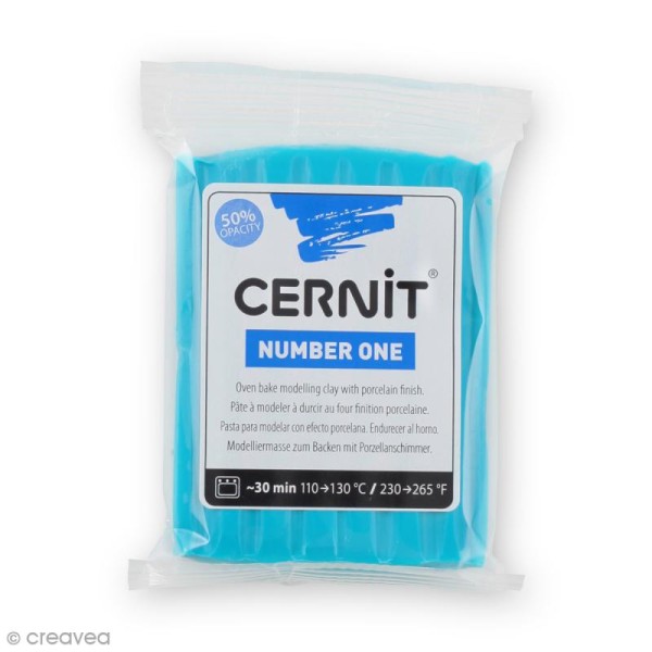 Cernit - Number One - Bleu turquoise - 56 g - Photo n°1