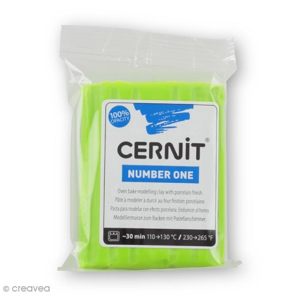 Cernit - Number One - Vert anis - 56 g - Photo n°1