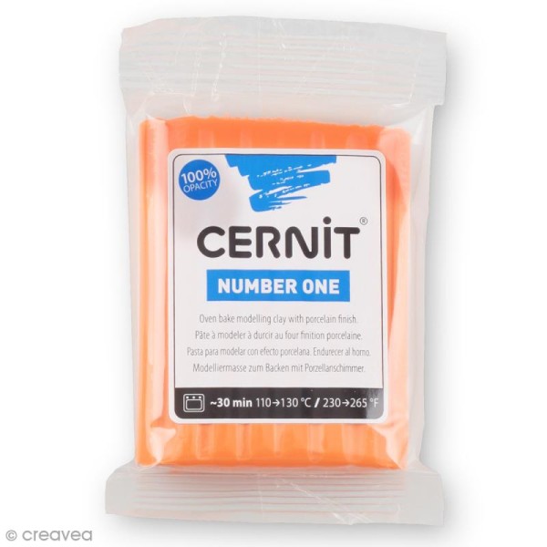 Cernit - Number One - Orange Corail - 56 g - Photo n°1
