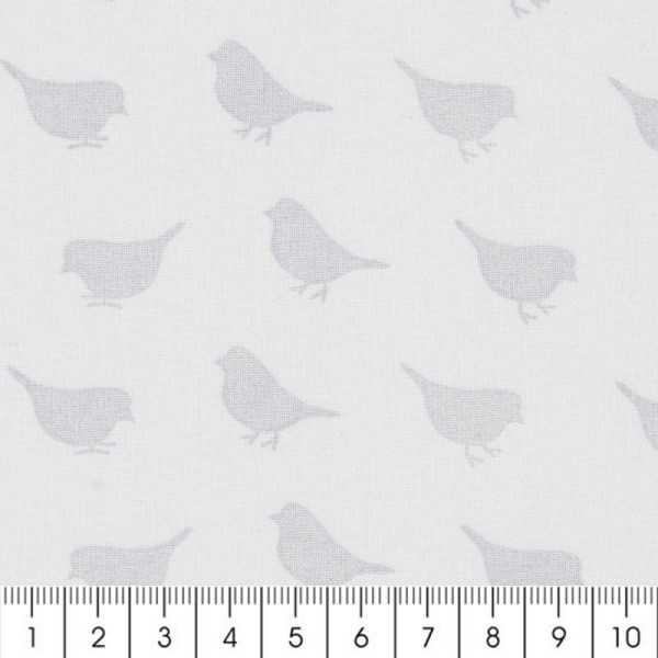 Tissu Rico Design - Oiseaux - A la coupe par 10 cm (sur mesure) - Photo n°2