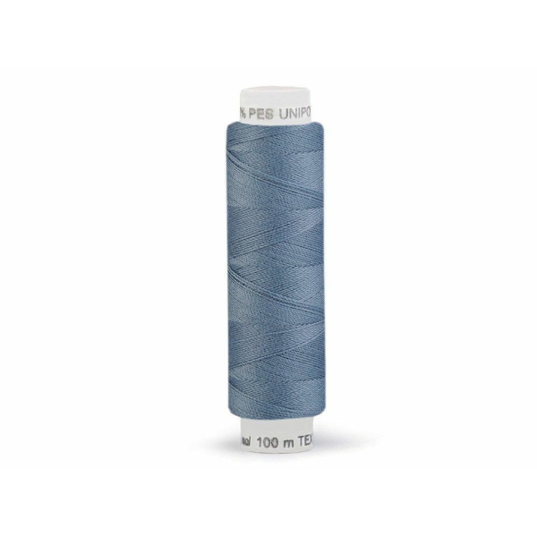 10pc 585 Bijou Bleu des Fils de Polyester à 100 M Unipoly, Fil de Broderie, Croix, de Couture, d'Art - Photo n°1