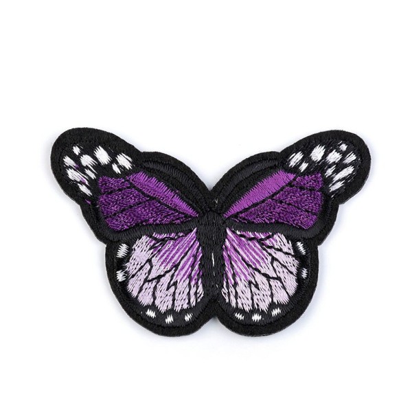 1pc Violet au Fer à repasser Patch Papillon, Patchesand Coudre sur les taches, Coudre-sur, de réflex - Photo n°2