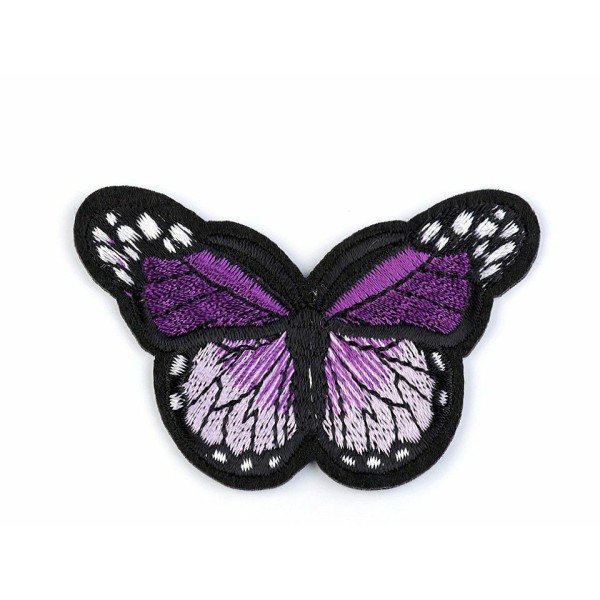 1pc Violet au Fer à repasser Patch Papillon, Patchesand Coudre sur les taches, Coudre-sur, de réflex - Photo n°1