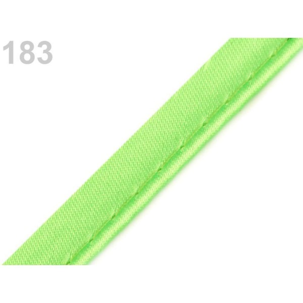 20m 183 Vert clair Satin Biais de l'Insertion de la Tuyauterie Largeur 10mm, Accessoires de Cheveux, - Photo n°1