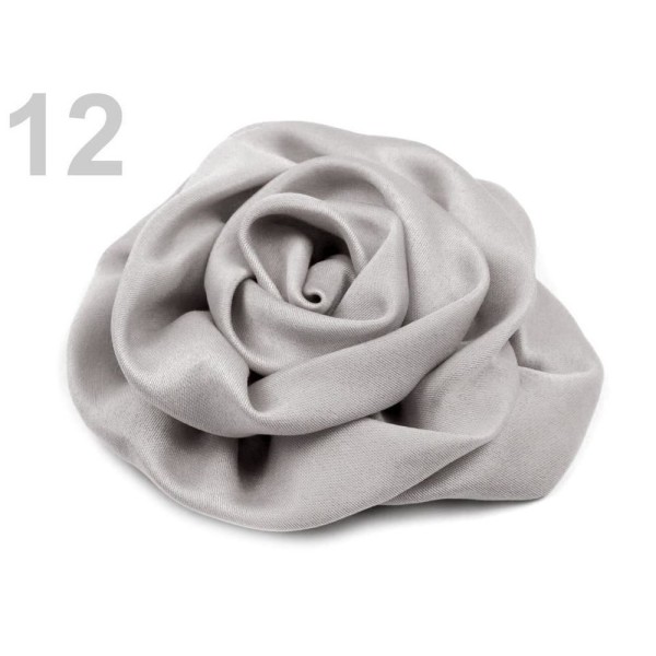 2pc 12 Lunaire Rock Satin Rose Ø70mm, Coudre-sur Appliques de Fleurs, de Vêtements, de Chaussures Dé - Photo n°1