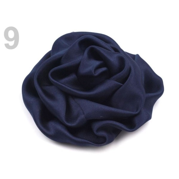 2pc 9 Nuits Bleues de Satin Rose Ø70mm, Coudre-sur Appliques de Fleurs, de Vêtements, de Chaussures - Photo n°1