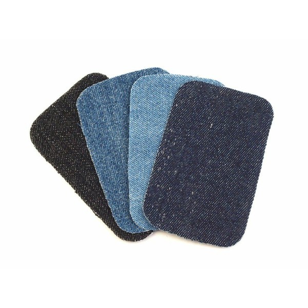 1bag Bleu Denim à repasser sur les Patchs 7.6x4.9cm, Coudre-sur, Et à la réflexion, à la Mercerie - Photo n°3