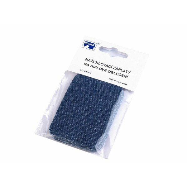 1bag Bleu Denim à repasser sur les Patchs 7.6x4.9cm, Coudre-sur, Et à la réflexion, à la Mercerie - Photo n°4