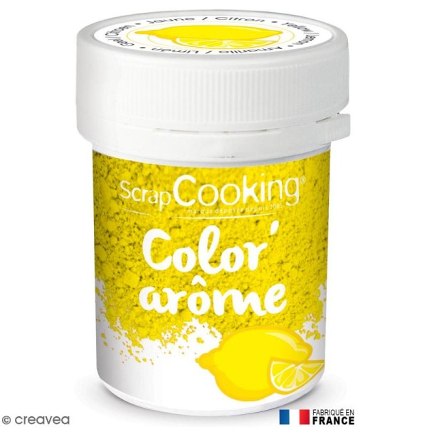 Colorant poudre alimentaire Color'arôme - Citron (jaune) - Photo n°1