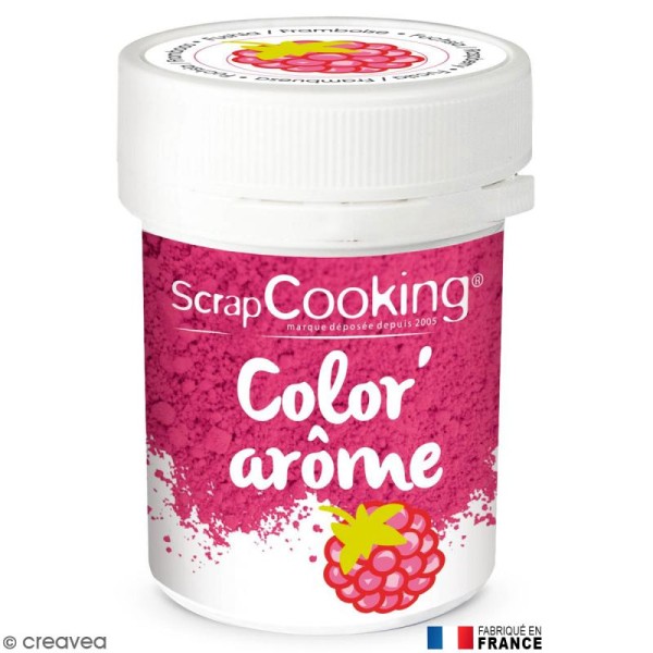 Colorant poudre alimentaire Color'arôme - Framboise (rose fuchsia) - Photo n°1