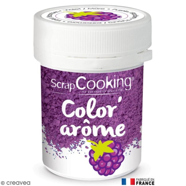 Colorant poudre alimentaire Color'arôme - Mûre (violet) - Photo n°1