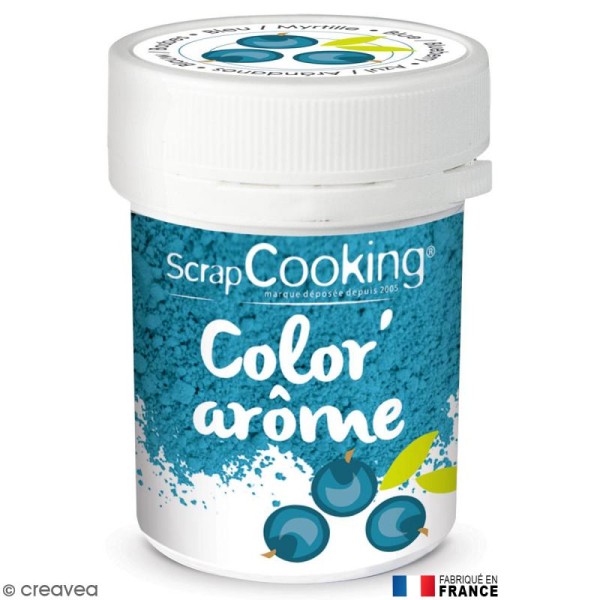 Colorant poudre alimentaire Color'arôme - Myrtille (bleu) - Photo n°1