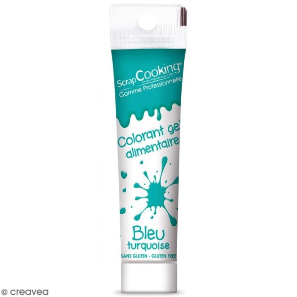 Gel colorant alimentaire Bleu turquoise - 20 g - Photo n°1