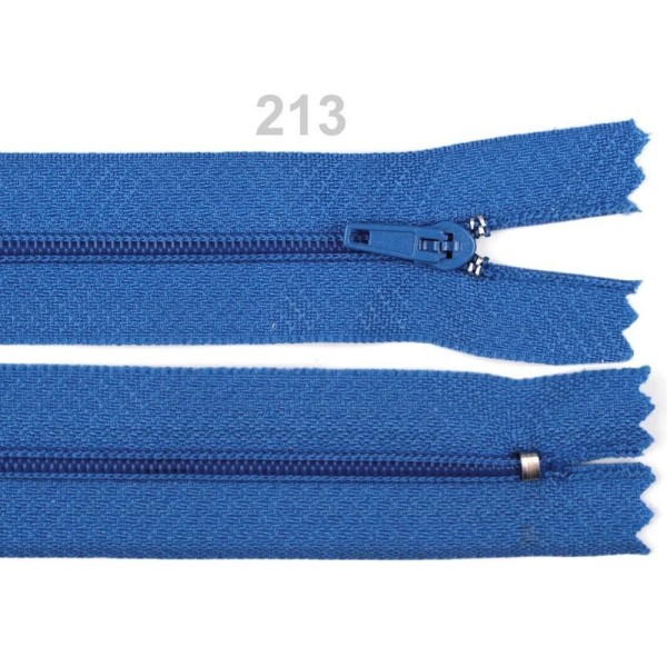 1pc Dazzling Bleu en Nylon de la Bobine de fermeture éclair Largeur de 3mm Longueur 20cm Pinlock, Sa - Photo n°1