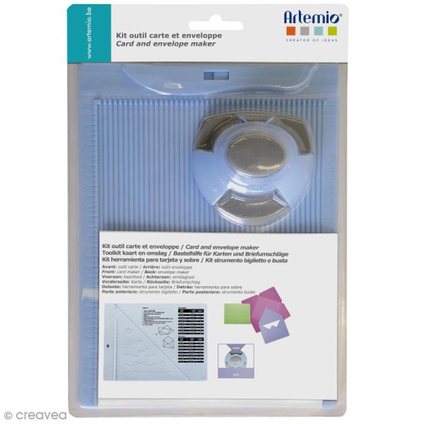 Kit de création enveloppe et carte avec perforatrice Artemio - 3 pcs - Outil  découpe scrapbooking - Creavea