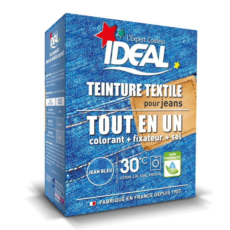 Teinture Tissu Idéal liquide Noir 13 maxi - Teinture coton - Creavea