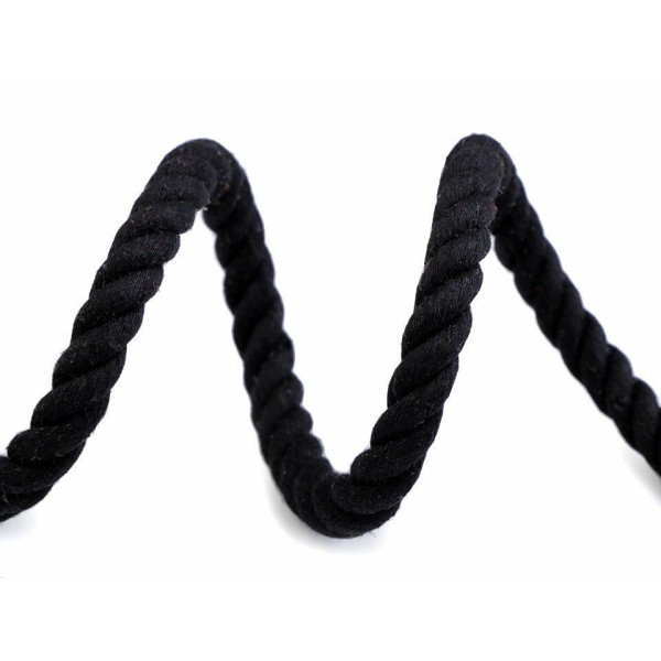 5m Noir en Coton corde / Corde de Ø10mm Entreprise, Cordon Macrame, Cordon de la Décoration, de la M - Photo n°1